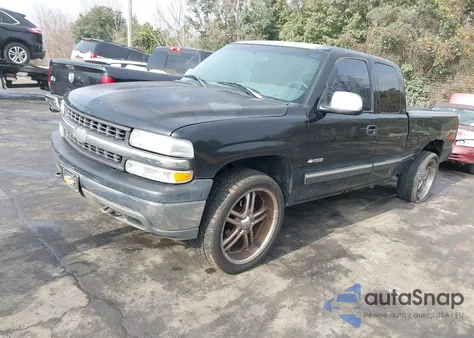 2000 Chevrolet Silverado 1500 Ls из США, поврежденный, VIN 1GCEK19TXYE123080